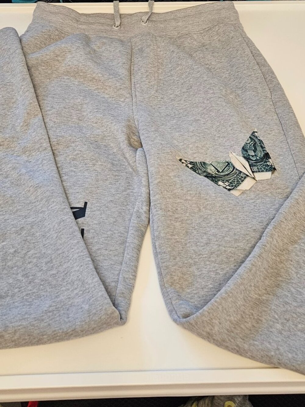 Rebel Minds Gray Joggers Premium Street Goods, Cotton Blend Size M